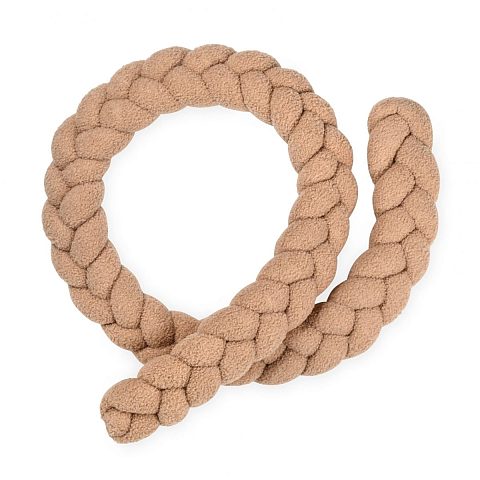 כרית נחשוש קלועה ג'קארד לבן